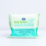 Boots Tea Tree Witch hazel cleansing tonig wipes